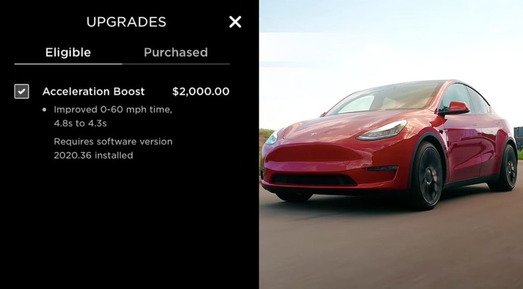 vender upgrade de carro e justo tesla iniciou e agora ha mais fabricantes 1