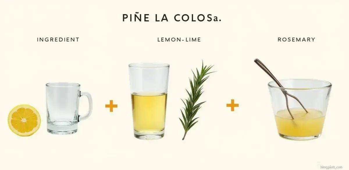 Método de Preparo da Piña Colada com Refrigerante de Limão e Alecrim