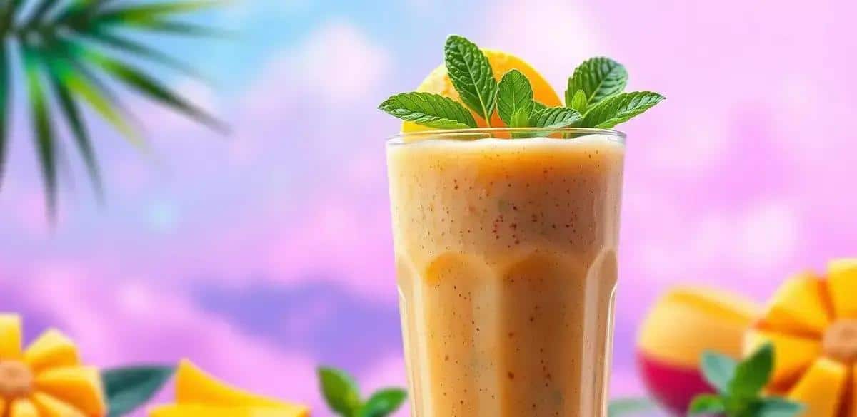 No momento, você está visualizando Smoothie de Manga com Hortelã: Refresque-se com esta Delícia Tropical