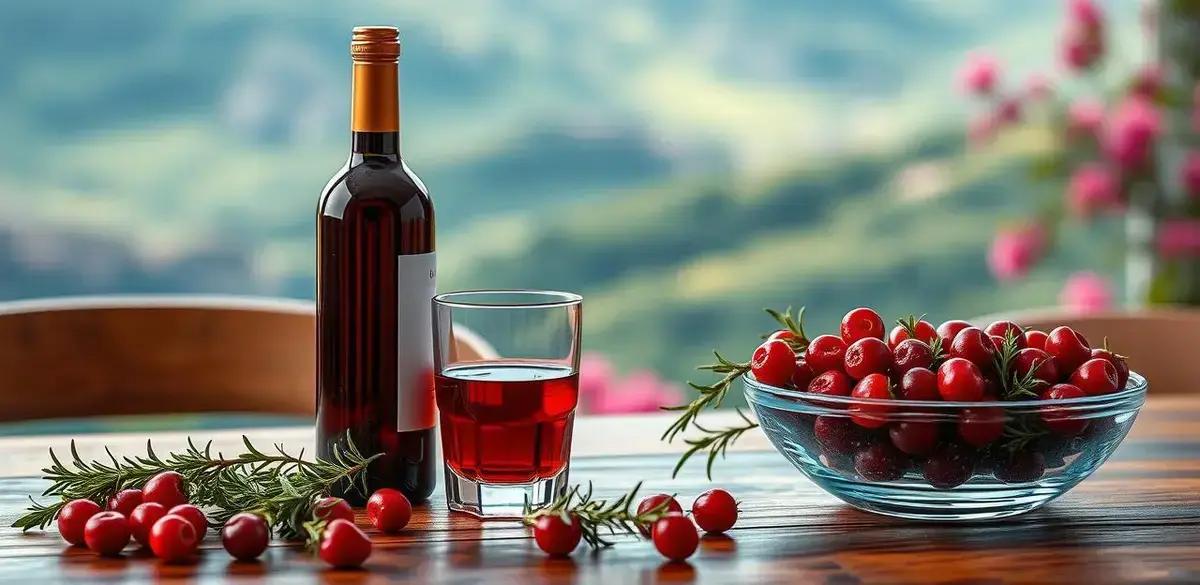 Ingredientes do Vinho com Suco de Frutas Vermelhas e Alecrim