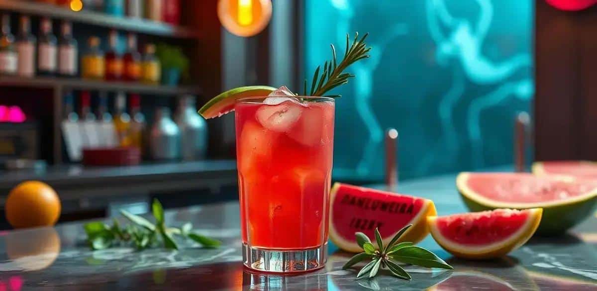 Dicas para um coquetel perfeito: pisco, melancia e alecrim