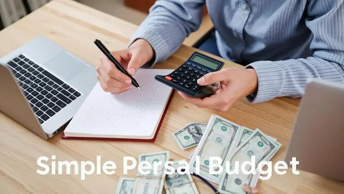 Como criar um orçamento pessoal simples