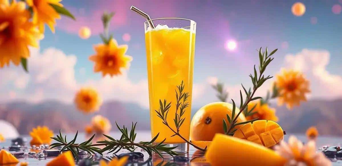 Leia mais sobre o artigo Energético com Suco de Manga e Alecrim: Refresque-se e Revitalize seu Dia!