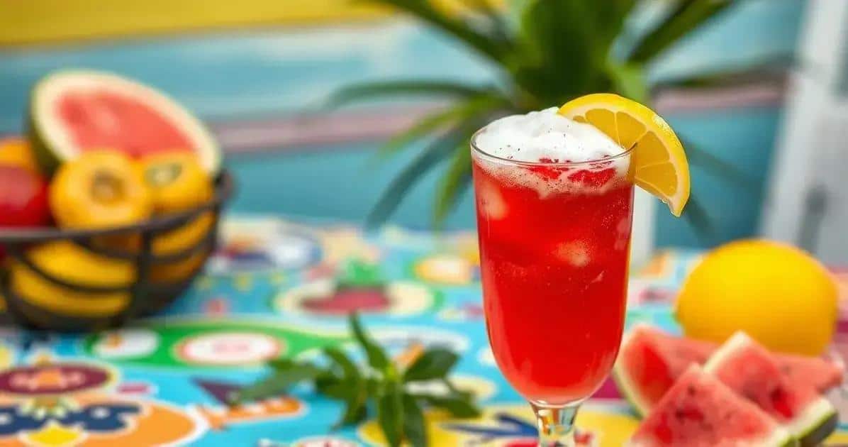 No momento, você está visualizando Mocktail de Melancia com Espuma de Limão: Refrescância e Sabor em Cada Gole