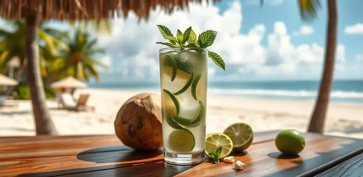 mojito com agua de coco o drink refrescante que voce precisa