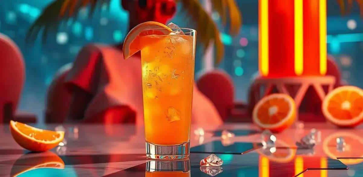 saque com refrigerante de tangerina um drink refrescante e irresistivel