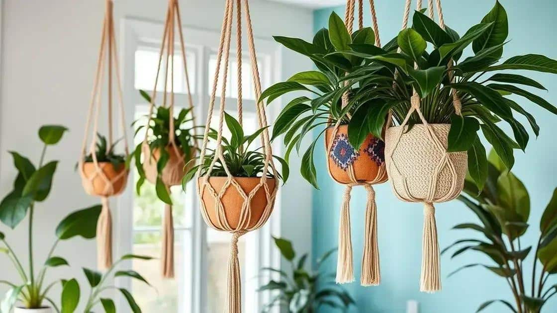 Vantagens do macramê para plantas grandes
