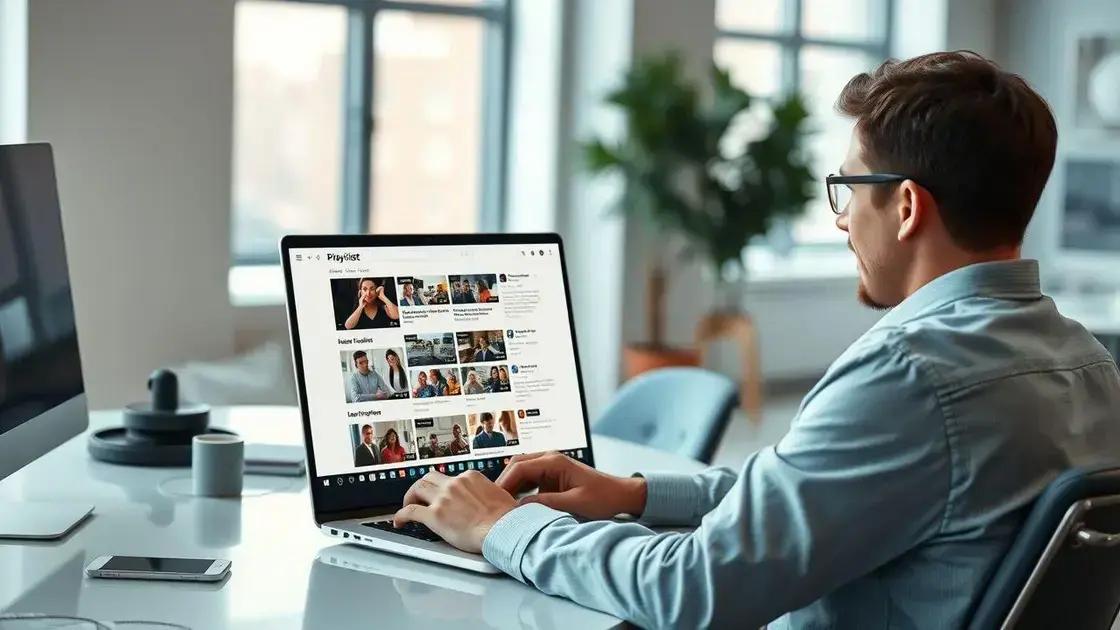 como criar playlists para melhorar o seo