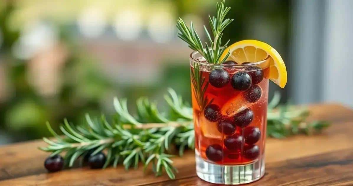 Leia mais sobre o artigo Caipiríssima de Uva com Alecrim: Aprenda a Preparar esta Delícia Refrescante
