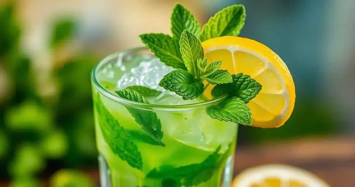 No momento, você está visualizando Caipiroska de Limão Siciliano com Licor de Menta: Uma Combinação Irresistível