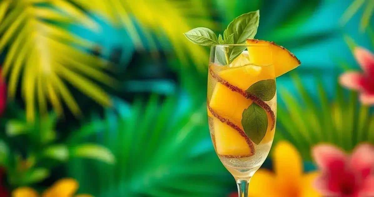 No momento, você está visualizando Champagne Tropical com Abacaxi e Manjericão: A Receita Refrescante que Você Precisa Conhecer