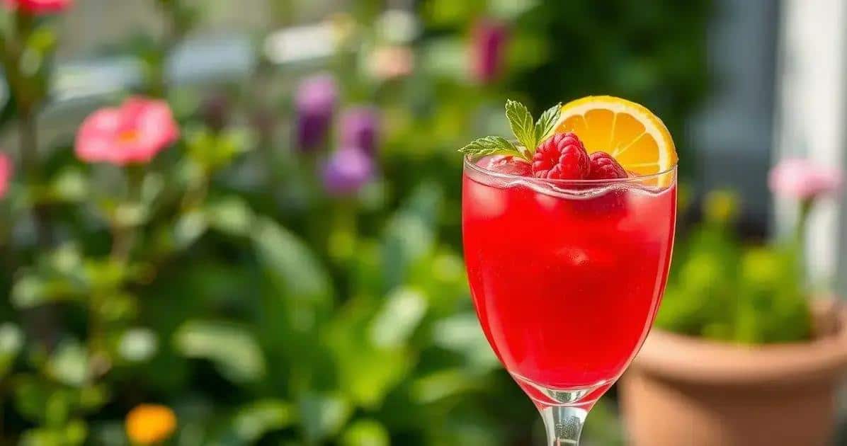 cosmopolitan com framboesa fresca a receita irresistivel para o verao
