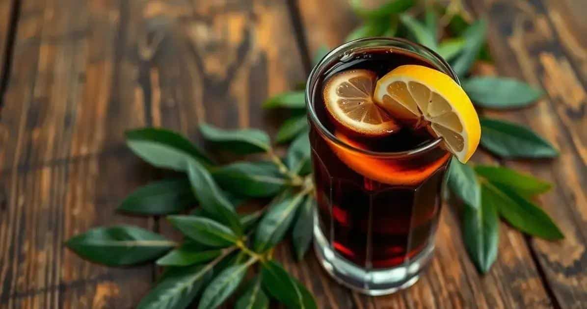 descubra o delicioso conhaque com cha preto e limao siciliano