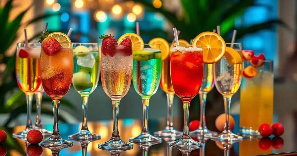 Sugestões de Drinks com Espumante e Frutas