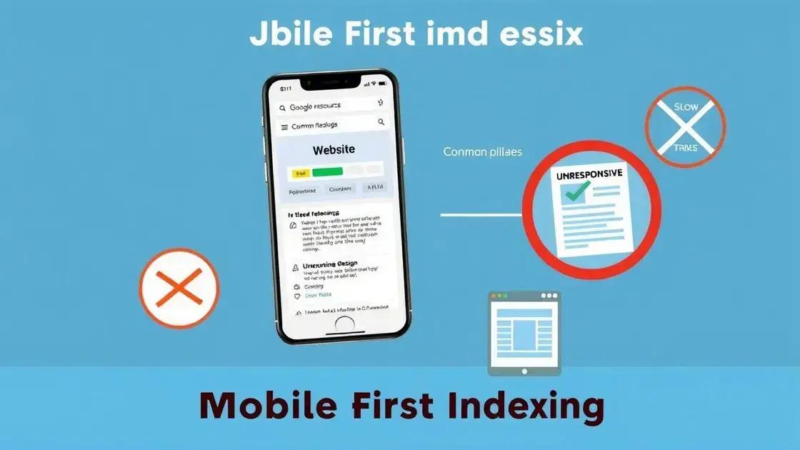 erros comuns que fazem seu site perder posições em mobile first