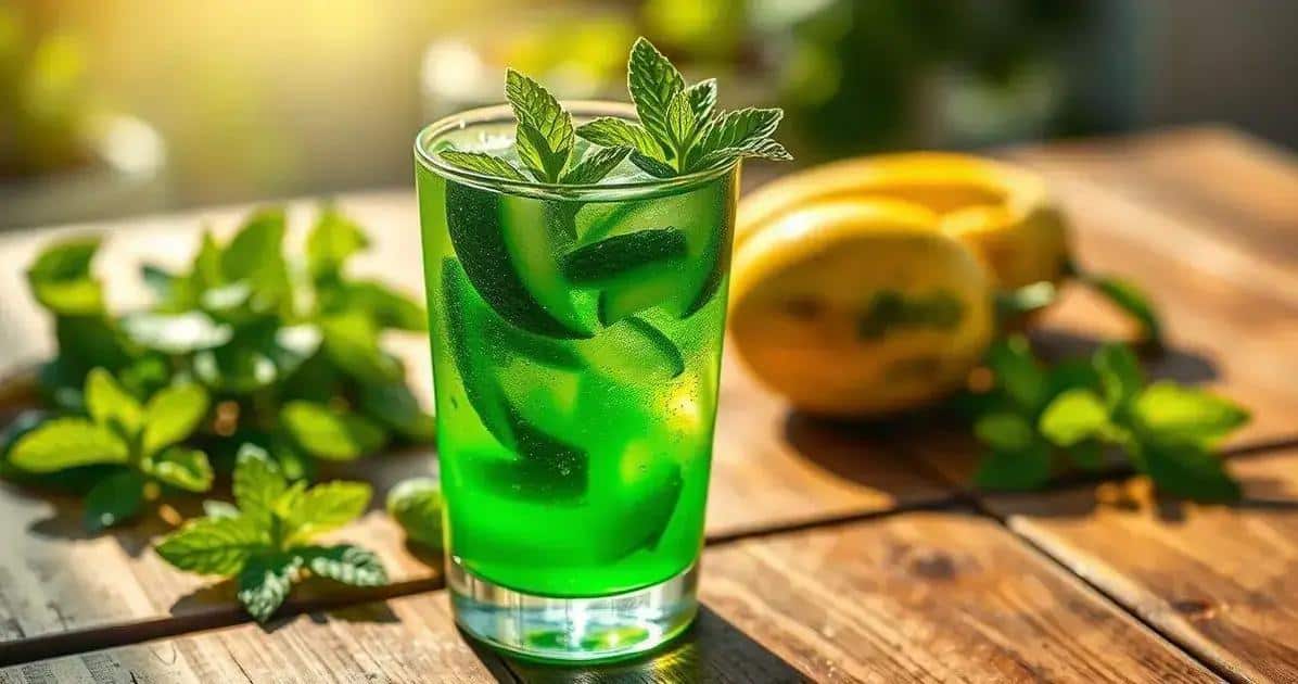 Leia mais sobre o artigo Mojito Mexicano com Xarope de Melão: A Bebida Refrescante que Você Precisa Experimentar