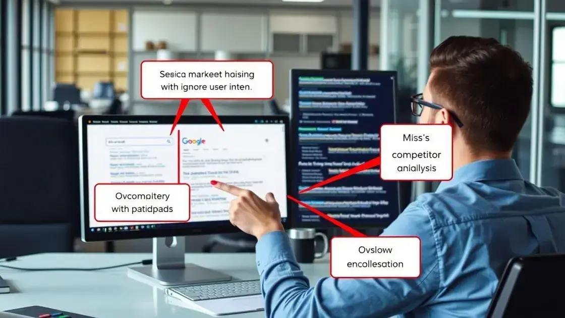 erros comuns ao analisar a serp e como evitá-los