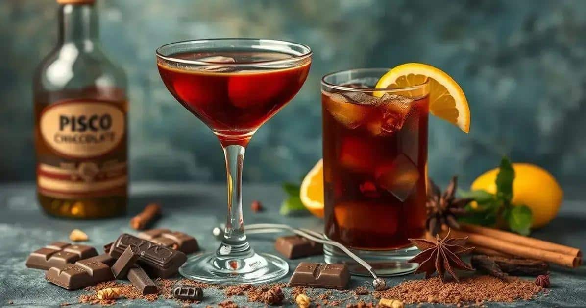 Misturando sabores: Pisco e Chocolate