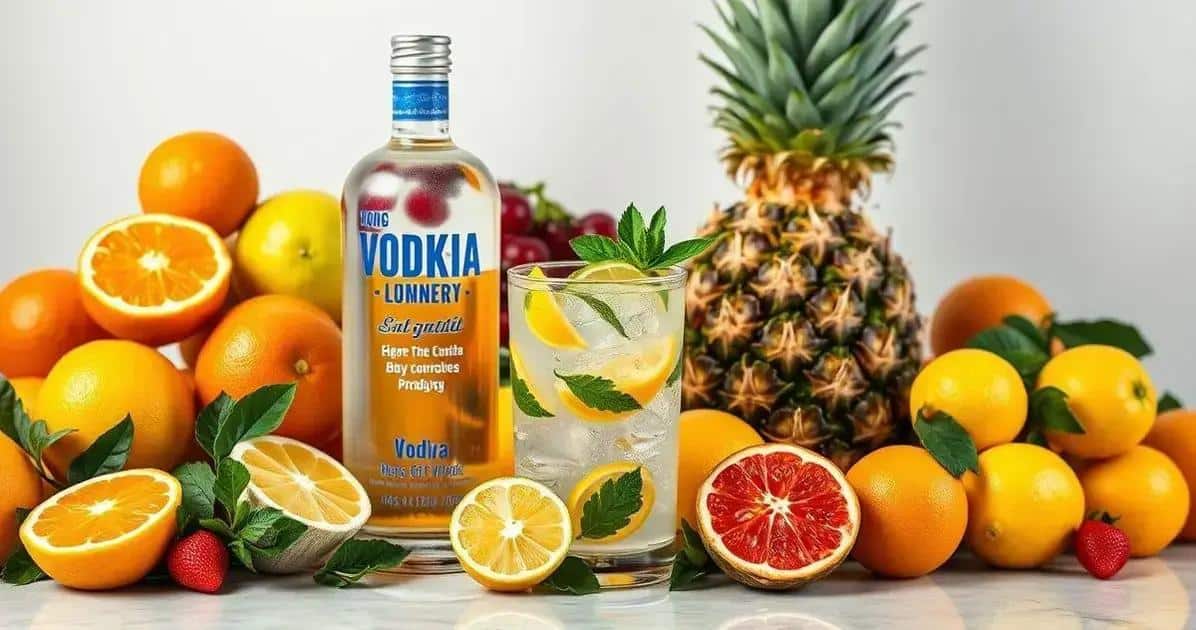 Ingredientes para Vodka com Suco de Frutas