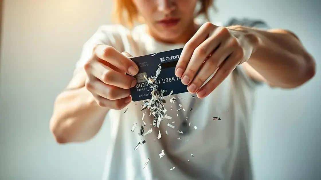 cortei o cartao de credito e nunca mais me endividei