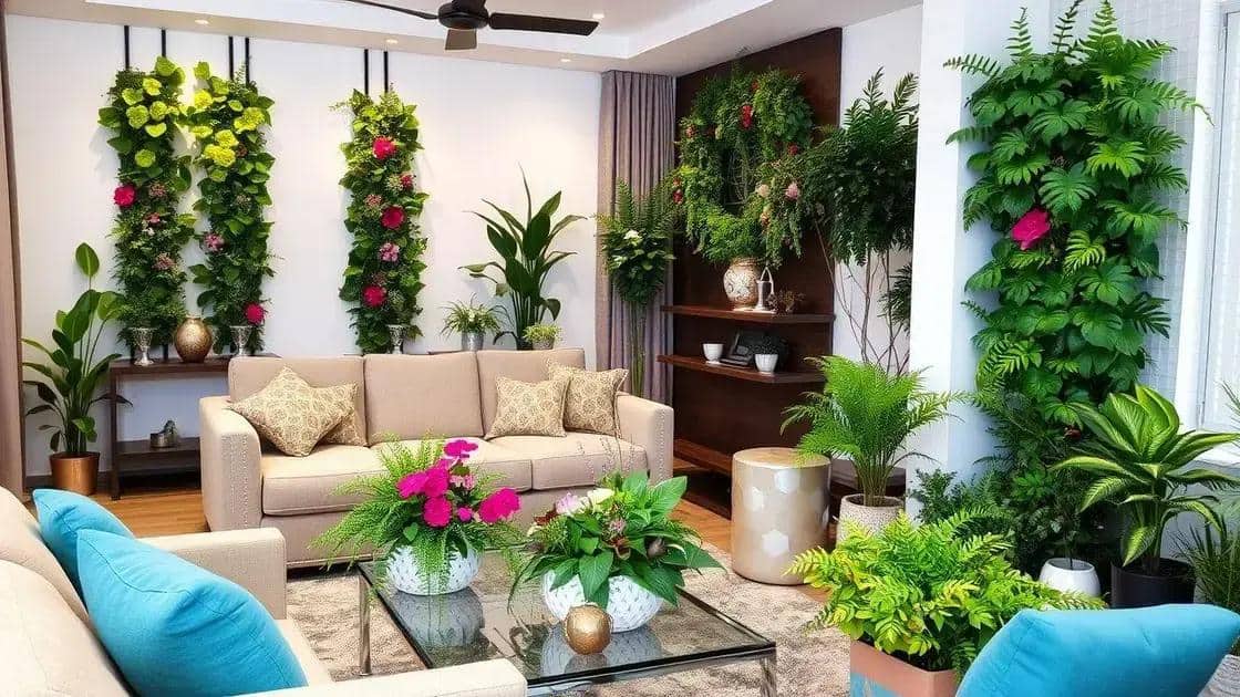 Inspirações de decoração com plantas artificiais