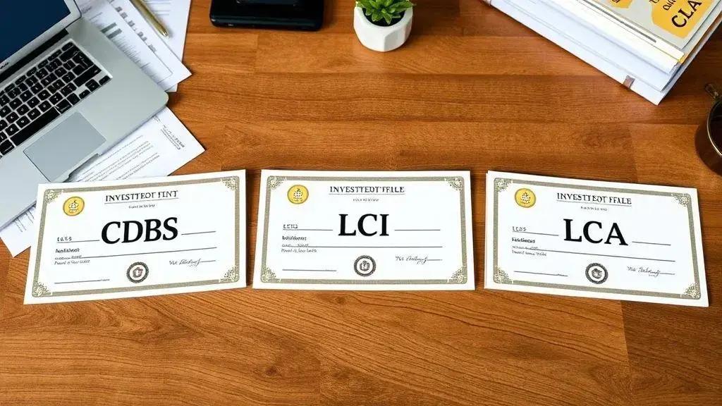 Principais tipos de certificados disponíveis Principais tipos de certificados disponíveis