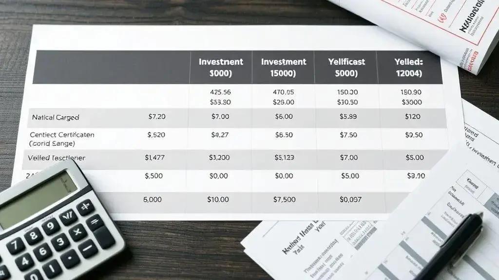 Comparativo de rendimento entre certificados Comparativo de rendimento entre certificados