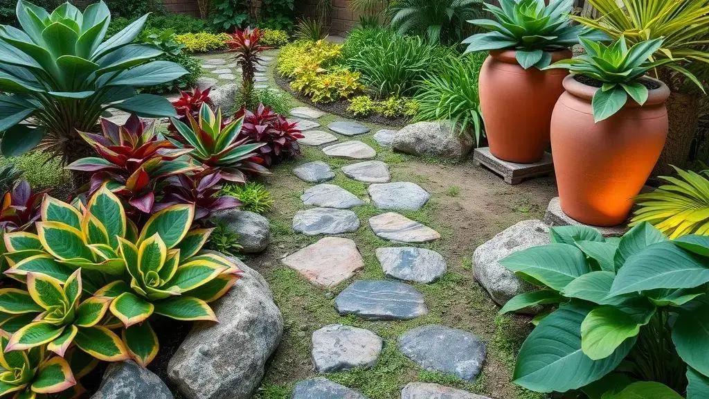 elementos essenciais para um jardim com mix de texturas