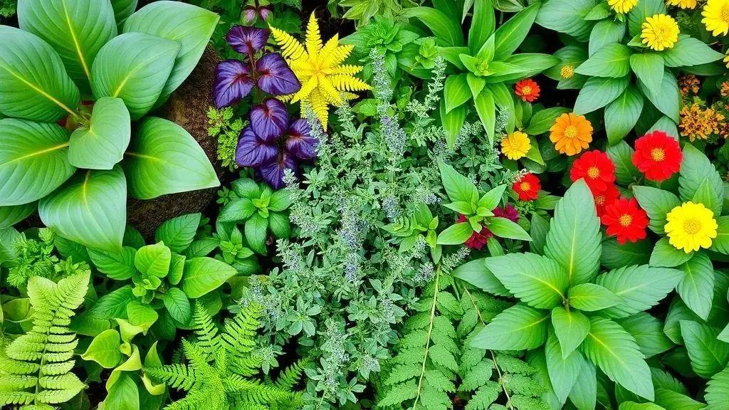 plantas que oferecem variedade de texturas