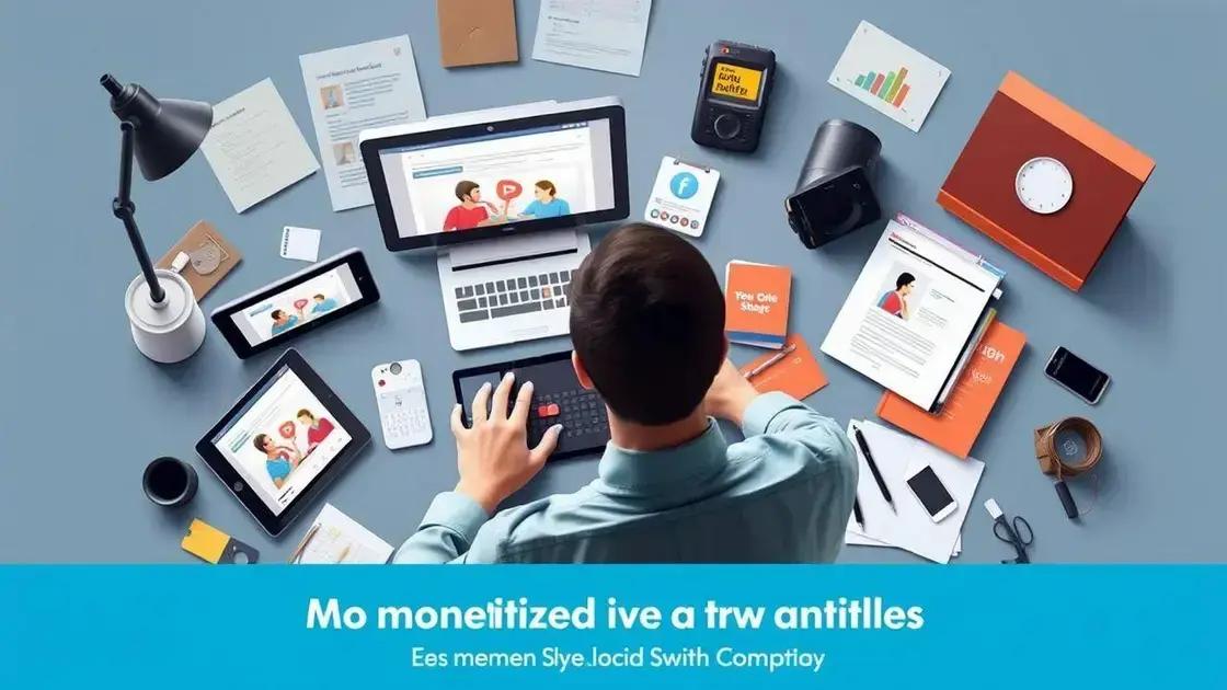 monetização multiplataforma além do YouTube