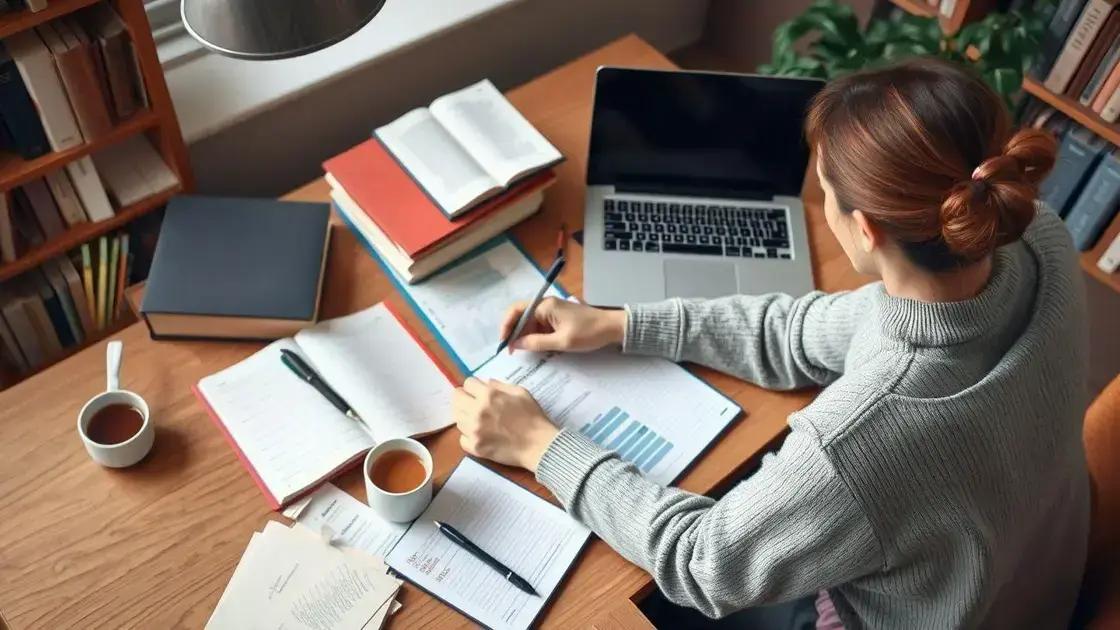 como montar um plano de estudos eficiente